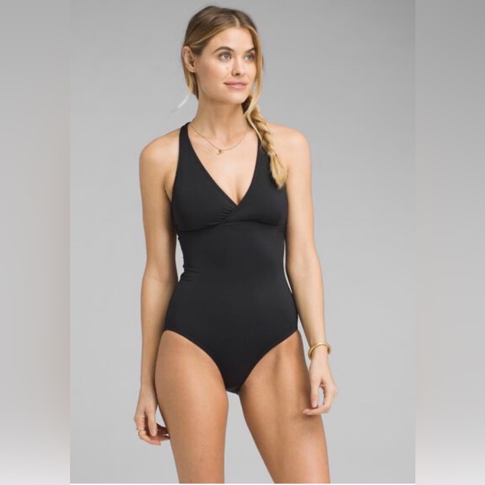 NWT Prana Atalia One Piece Swimsuit Black XS